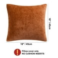 thumbnail image 7 of PiccoCasa Set of 2 Soft Water Repellent Throw Pillow Covers Burnt Orange 18x18 Inch, 7 of 7