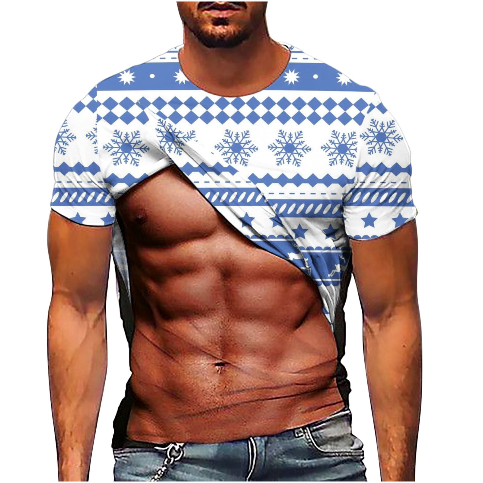 Men's Funny TShirt 3D Print Graphic Prints Tops Blouse For Men