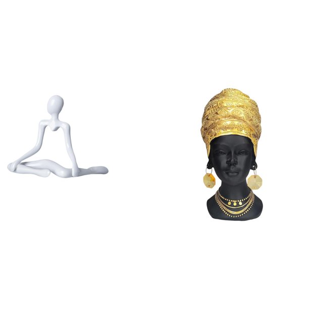 Estatua De Mujer Africana Con Pensamiento Abstracto Creativo, Figura Decorativa, Escultura De Resina única, Adorno De Mesa Para La Entrada, Dormitorio, Estante, Regalo De Inauguración De La