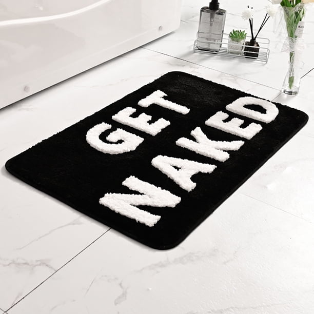 Laklulu Alfombra de baño Beige Alfombra de baño Colorida Alfombra de baño Lavable Antideslizante Alfombra de baño Divertida Alfombra de Ducha de Microfibra Suave Alfombra de baño Absorbente 50 x 80 cm
