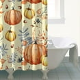 thumbnail image 2 of Rideaux de Douche Citrouille de la Récolte d'Automne de l'Action de Grâce, Rideau de Bain Lavable avec Crochets Rideaux en Polyester Basiques pour Jour de l'Action de Grâce Fête d'Automne Décoration Maison, 2 of 5