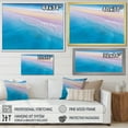 thumbnail image 4 of Designart "Aerial Majesty Tropical Beach Waves III" Beach Framed Wall Art Decor - Coastal Blue Beach & Ocean Entryway Framed Wall Art Print, 4 of 6