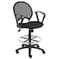 thumbnail image 3 of Boss Office Products Mesh Drafting Stool with Loop Arms in Black, 3 of 4