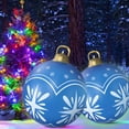 thumbnail image 3 of 60cm Inflatable Christmas Ball with Light Glow Giant Atmosphere Ball Home Garden, 3 of 8