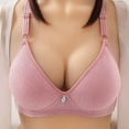 thumbnail image 4 of Women's Plus Size No Underwire Push Up Bra Comfortable Adjustable Support Breathable Full Coverage Seamless Everyday Wear T Shirt Bra Lightweight Side Shaping Wireless Underwear, 4 of 4