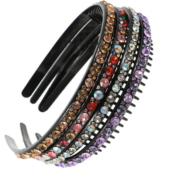 Raindrops 4Pcs Thin Headband Embellished Headbands for Women Wear-resistant Simple Design