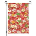 thumbnail image 1 of Messy Sandwich Pattern Bread Cheese Bacon Lettuce Egg Food Garden Yard Flag, 1 of 3