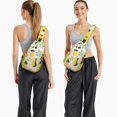 thumbnail image 4 of Lightweight Lemon Print Travel Sling Backpack with Fresh Bright Yellow Fruit Pattern, Multi-Functional Crossbody Bag for Outdoor Activities, 4 of 6