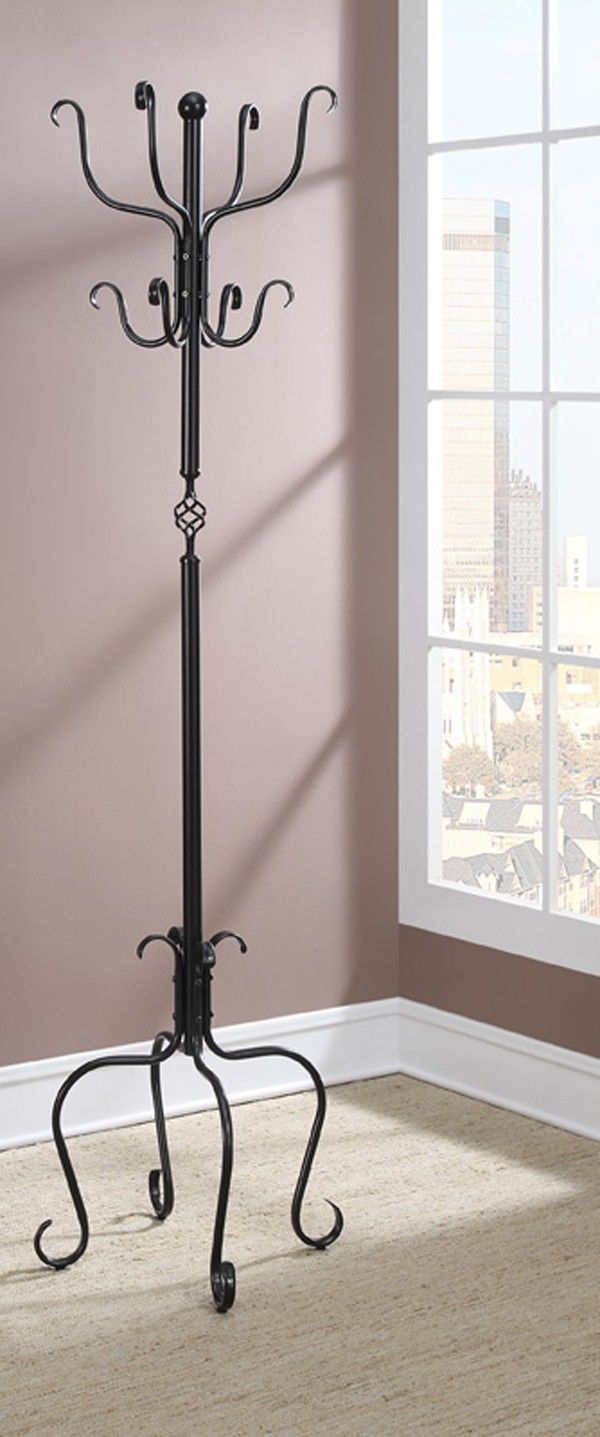 Unique Designed Black Metal Iron Coat Rack Hat Hook Hanger