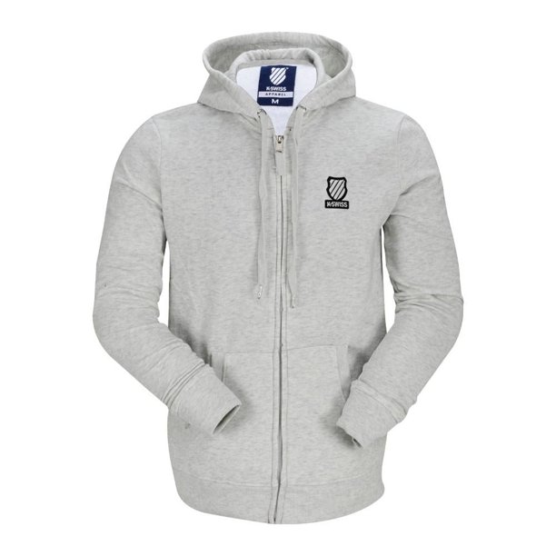 Sudadera Para Hombre K-SWISS Con Gorro Y Cierre Frontal Blanco Talla Xxg