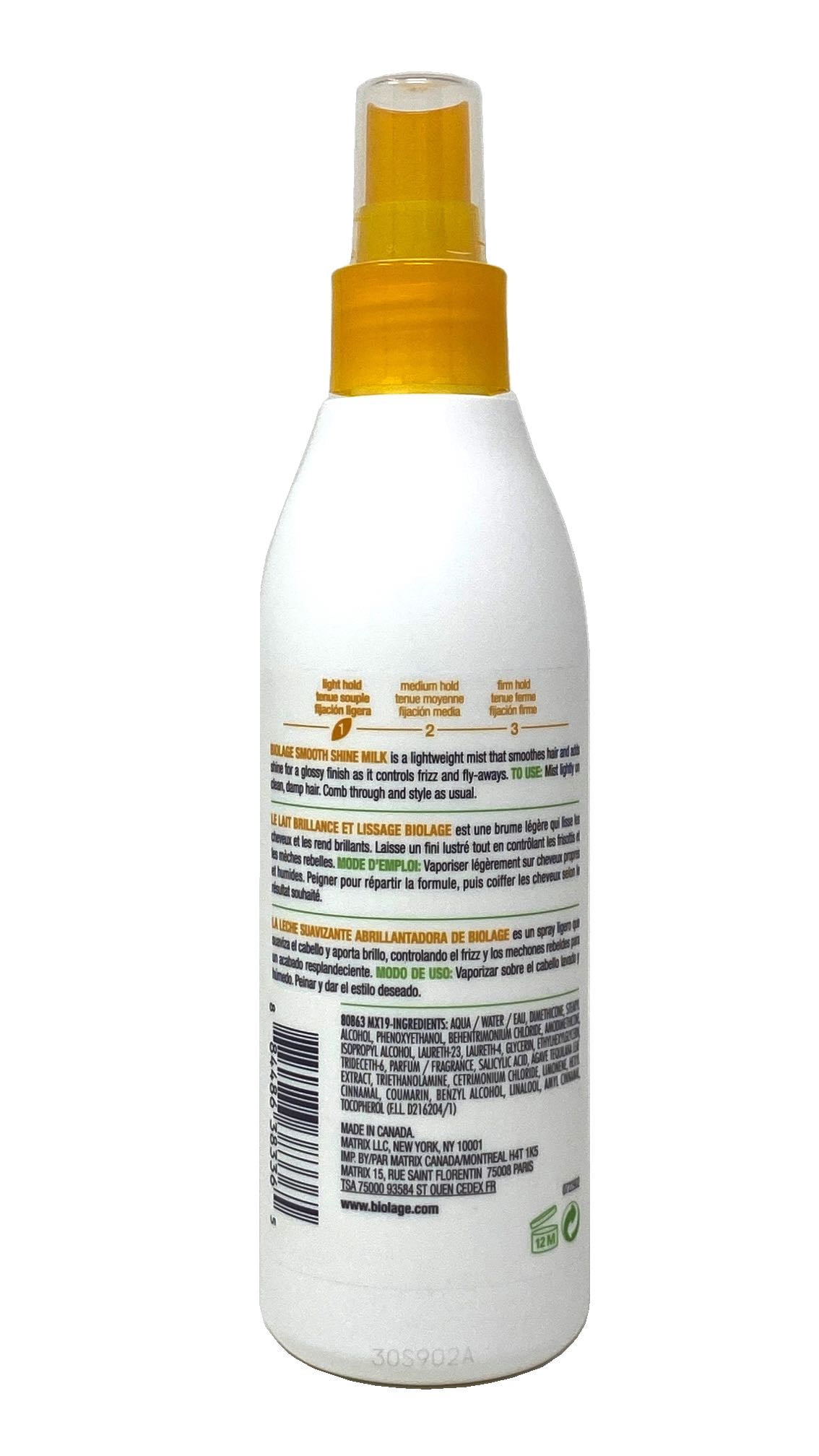 biolage blue agave smoothing shine milk