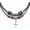 Black, variant on Leather Tribal Necklace for Women and Men Vintage Bohemian Style Ethnic Wood Beads Choker Braided Adjustable Double Layers Beaded Charm Cross Pendant
