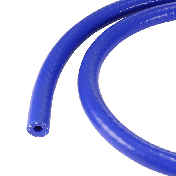 Unique Bargains 8mm Id 3mm Wall Thick 2m Blue Reinforced Silicone Vacuum Tubing 101psi High-Pressure