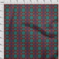 thumbnail image 3 of oneOone Georgette Viscose Fabric Tartan Check Print Fabric BTY 42 Inch Wide, 3 of 4