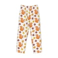 thumbnail image 6 of Uemuo Cartoon Squirrel Pattern Men's Wide Leg Palazzo Lounge Pants with Pockets Light Weight Loose Comfy Casual Pajama Pants-Medium, 6 of 9