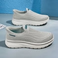 thumbnail image 3 of Black Mesh Slip-On Platform Cushioned Walking Shoes, 3 of 9