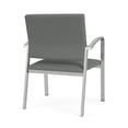 thumbnail image 4 of Pemberly Row Fauteuil d'Appoint pour Réception 18,5 Po en Acier Argenté, Gris Pâle, 4 of 5