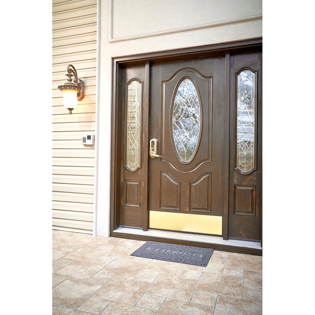 Superio  Non-Slip Welcome Doormat for Entry, 18" x 30", Waterproof, Mat Grey