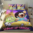 thumbnail image 1 of ¡Despierta, Carlo! Conjunto de sábanas temático, trío de piezas, cómodo y amigable con la piel, diseño único, regalo de decoración para el hogar para familiares, amigos y fans, 90 cm * 190 cm, 1 of 6