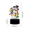 thumbnail image 3 of DIY LED Snowman Rhinestone Art Kit - Tabletop Holiday Decor Lamp - Christmas Family Activity(B), 3 of 6