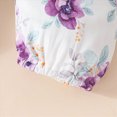 thumbnail image 4 of 9-12 Months Newborn Baby Girl Clothes Infant Outifts Long Sleeve Romper Floral Pant Set for 3 6 9 12 18 Months Baby Girl Fall Winter Clothes,Light Purple, 4 of 9