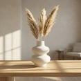 thumbnail image 6 of Unique Bargains Ceramic Modern Ripple Textured Decorative Vase White 4.7"L x 4.7"W x 6"H, 6 of 6