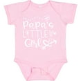 thumbnail image 3 of Inktastic Papa's Little Girl with Hearts Flower and Butterfly Girls Baby Bodysuit, 3 of 5