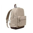 thumbnail image 2 of Rothco Vintage Canvas Teardrop Backpack With Leather Accents Color : Khaki, 2 of 2