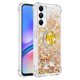 thumbnail image 2 of Funda para Samsung Galaxy A05S con Brillo Líquido Flotante, Purpurina, Parachoques y Anillo Giratorio Soporte, 2 of 5