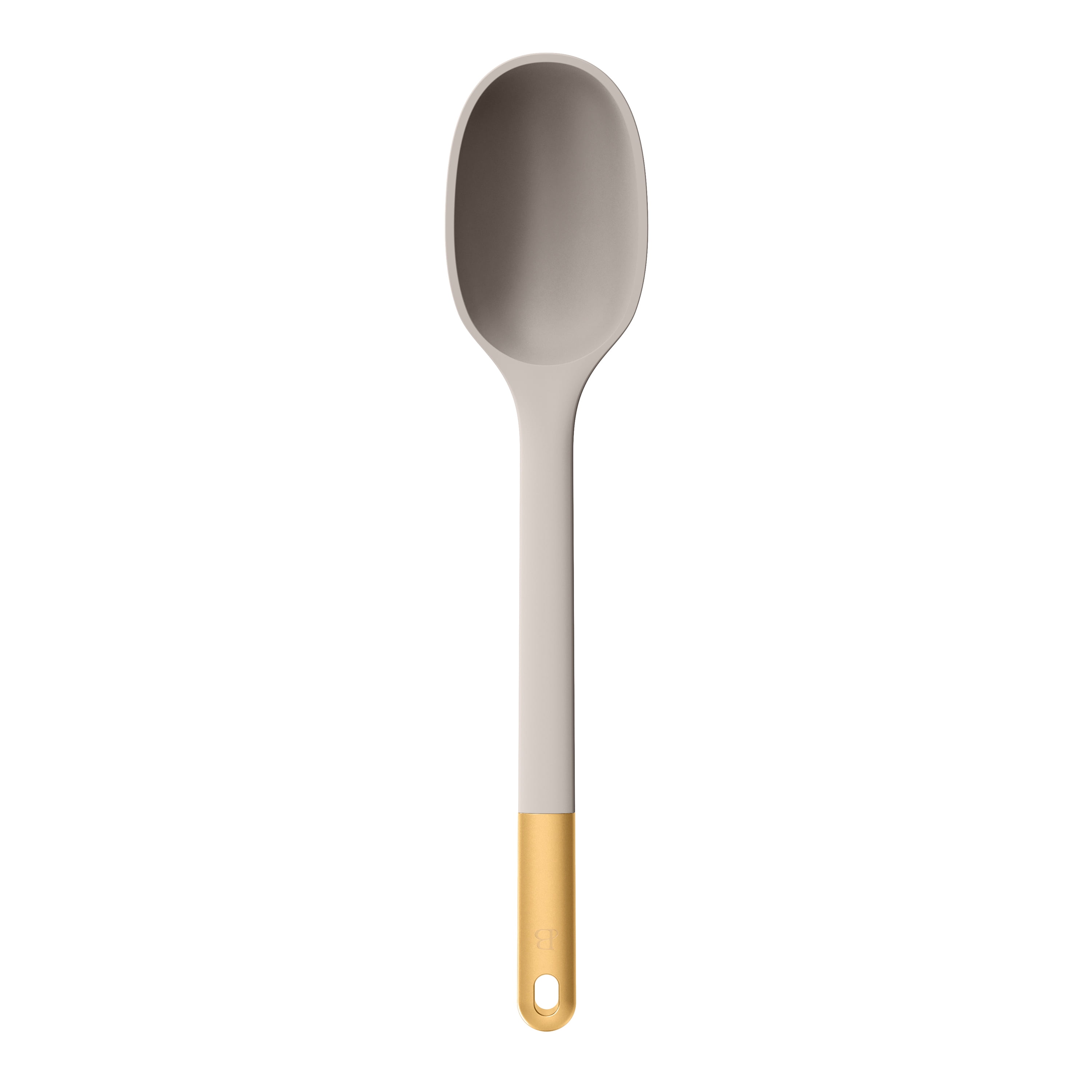 Beautiful 3-Piece Silicone Kitchen Utensil Tool Set, Porcini Taupe by Drew Barrymore