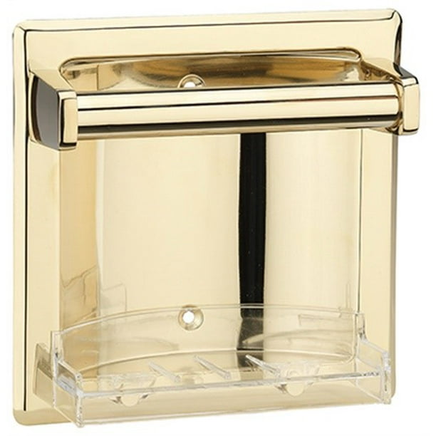 Homewerks WorldwideImport 180817 Recessed Soap Holder, Polished Brass