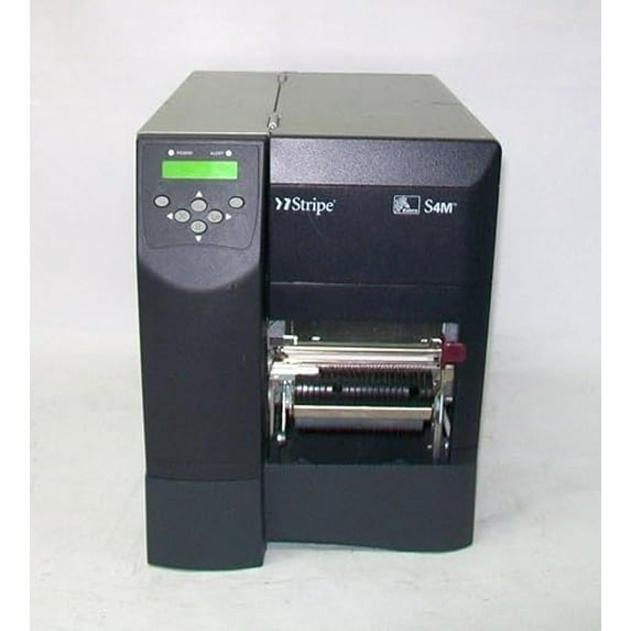 Restored Zebra S4M Strpe Thermal Label Printer – 4.09" Print Width, 203 DPI, USB & Ethernet Connectivity (Refurbished)