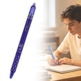 thumbnail image 2 of Erasable Pens Clicker Retractable Gel Ink Pen 0.5mm Fine Point Black Blue Red Ink Smooth Writing Erasable Pen for Office Work Journaling Planning Daily Notes 1PC Fine Point Pen Classroom Essentials, 2 of 8