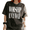 7-Black, variant on Women's Vintage Worn Block Font Dual Thin Outline Cross Christian Spiritual Quote Graphic Washed Short Sleeve T-Shirt