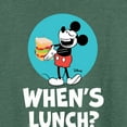 thumbnail image 3 of Disney - Mickey & Friends - Hungry Mickey - When's Lunch - Women's Lightweight French Terry Long Sleeve Shirt, 3 of 5
