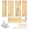 thumbnail image 1 of Toystoory Harvey creativo de montado velero modelo DIY occidental clásico juguete era modelo adecuado para decorar restaurante Artesanía Blanco No.02 Toystoory HA027667-02, 1 of 1