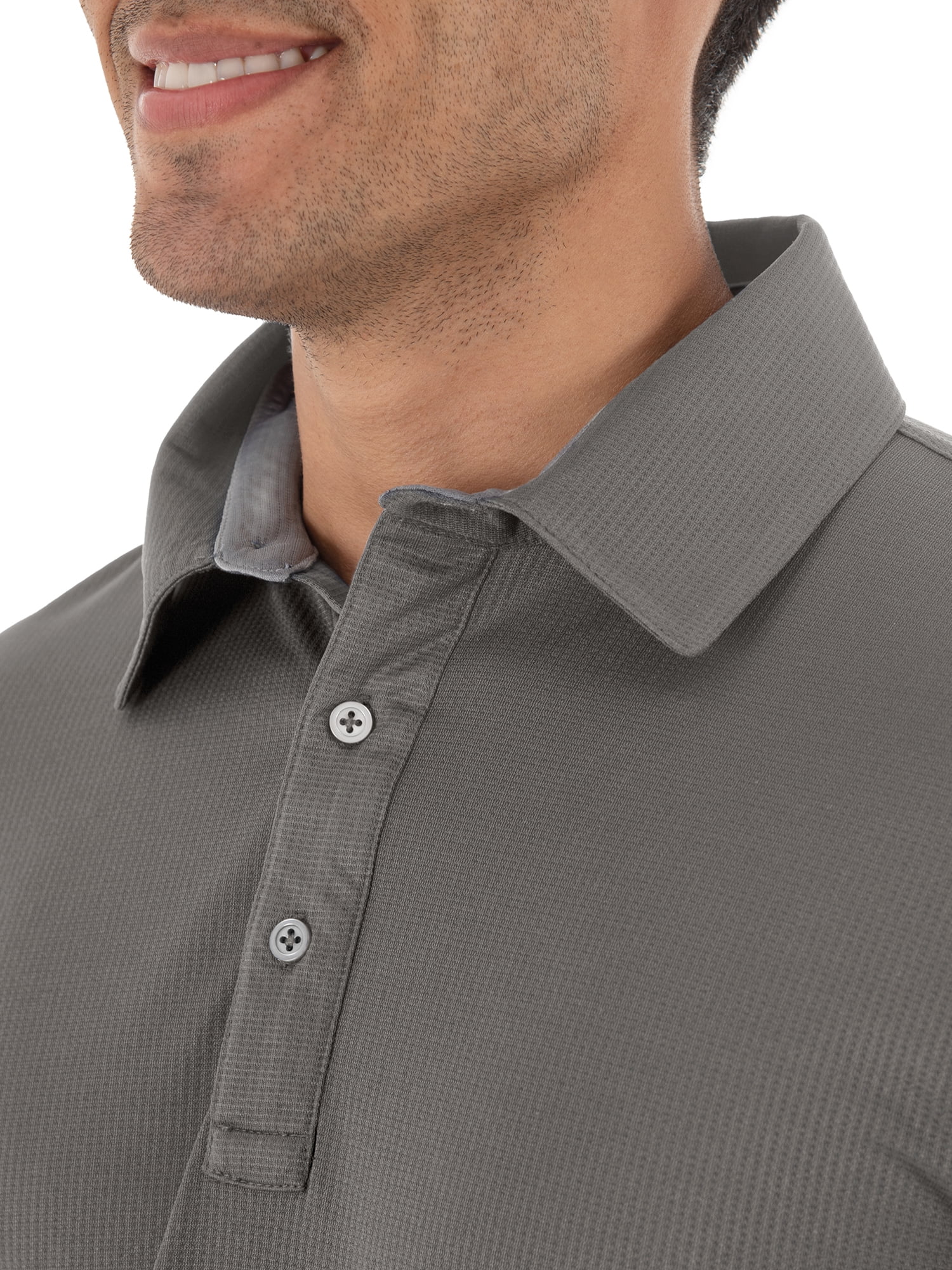 Athletic Works Men's and Big Men's Quick Dry Polo, up to 3XL