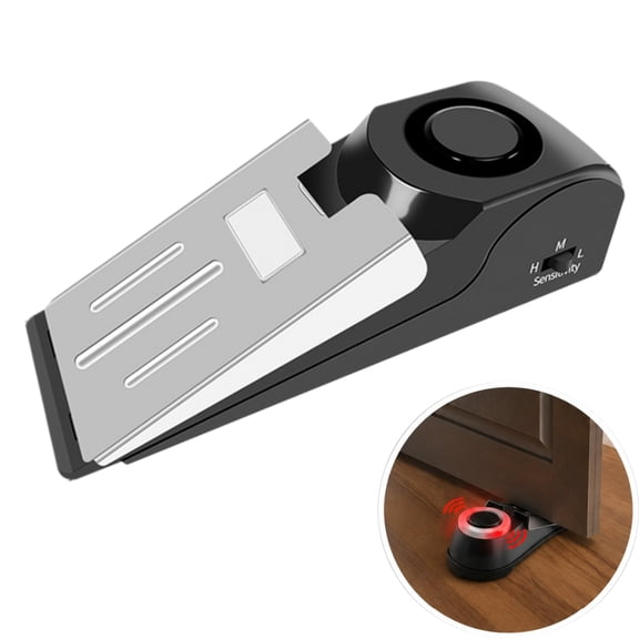 Door Stopper Security Alarm,Upgraded Portable 120 Loud Entrance Alert Door Stop Alarm,Great Gift for Travel Home Apartment House (1 Pack)