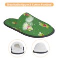 thumbnail image 5 of Ker-mit The Fro Slippers for Women Men Cotton Home Slippers Soft Fleece for Indoor Outdoor, 5 of 8