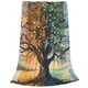 thumbnail image 2 of Balery Seasonal Tree Reflection Manta de Felpa Suave y Acogedora – Cobija de Franela Aterciopelada para Cama, Lavable y Cálida para Sofá, Mascotas, Transpirable-80"x60", 2 of 7