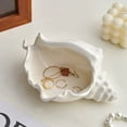 thumbnail image 5 of Dongrere Ceramic Conch Jewelry Desktop Ornament Storage Tray Conch Trinket, 5 of 8