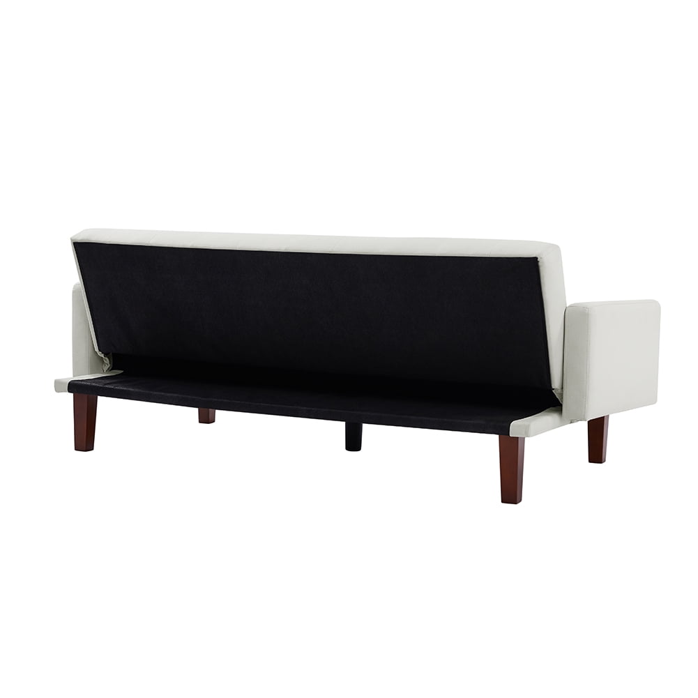 Resenkos 75" Linen Fabric Sleeper Sofa Bed Convertible Loveseat Futon Folding Sleeper Sofa Bed Beige Resenkos 75" Linen Fabric Sleeper Sofa Bed Convertible Loveseat Futon Folding Sleeper Sofa Bed Beige