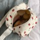 thumbnail image 2 of Lindo Bolso Hombro Fresa Cruzado Pana para Mujer () Blanco, 2 of 9