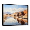 thumbnail image 2 of Designart "Silk Road Asian Painting VIII" Asian Floater Framed Canvas Art Print, 2 of 7