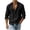 Black, variant on Men's Casual Button Down Shirt, Long Sleeved, Lightweight Jacket White,S