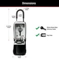thumbnail image 6 of Master Lock 5422D Portable Key Safe, 3-1/8 in. Wide, Combination Push Button Lock Box, 6 of 7