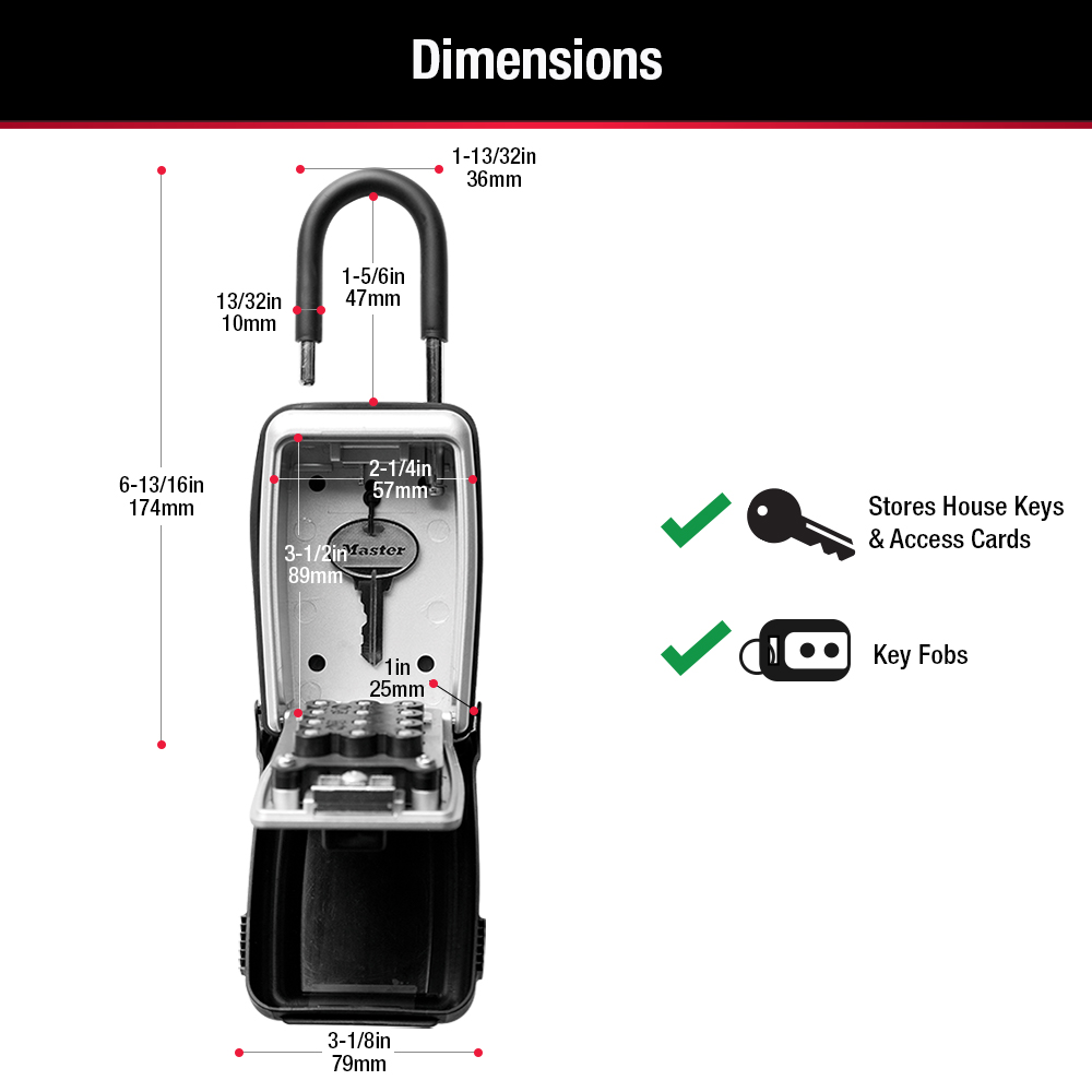 Master Lock Portable Key Safe with Combination Lock photo 6
