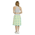 thumbnail image 5 of Women's Geometric Modern Abstract Art Motif A-line Printed Skirt Casual Wear, M, Sea Green and Yellow, by Ambesonne, 5 of 6