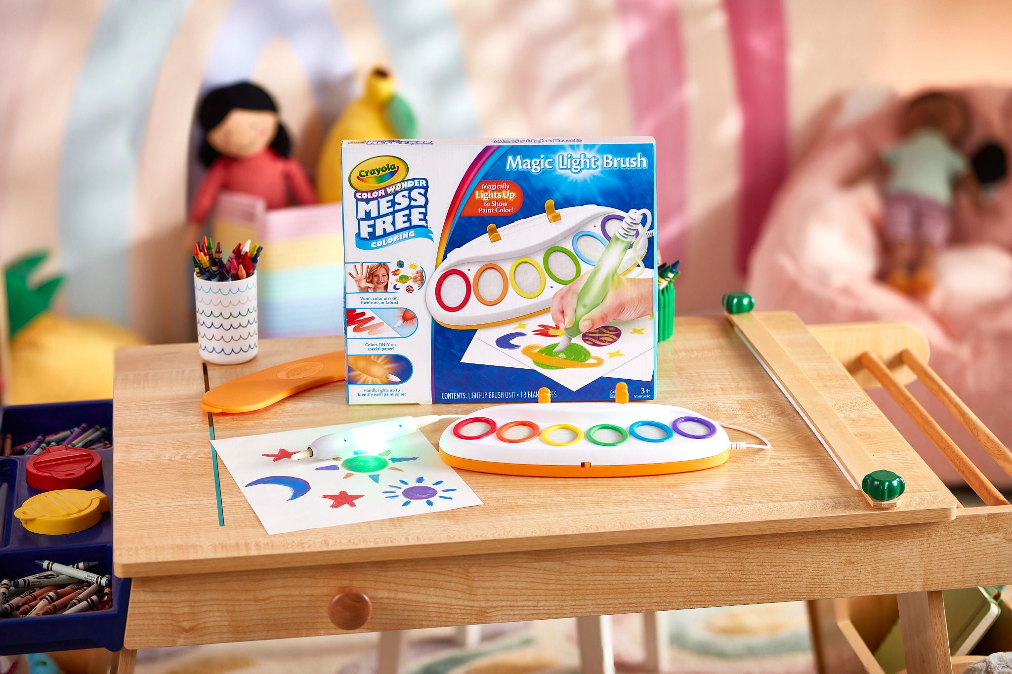 Color Wonder Magic Light Brush Crayola No Mess Crayola Magic Light