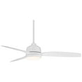 thumbnail image 6 of 54" Casa Vieja Tres Aurora Modern Indoor Outdoor Ceiling Fan with Dimmable LED Light Remote White Opal Diffuser Wet Rated for Patio Exterior House, 6 of 8